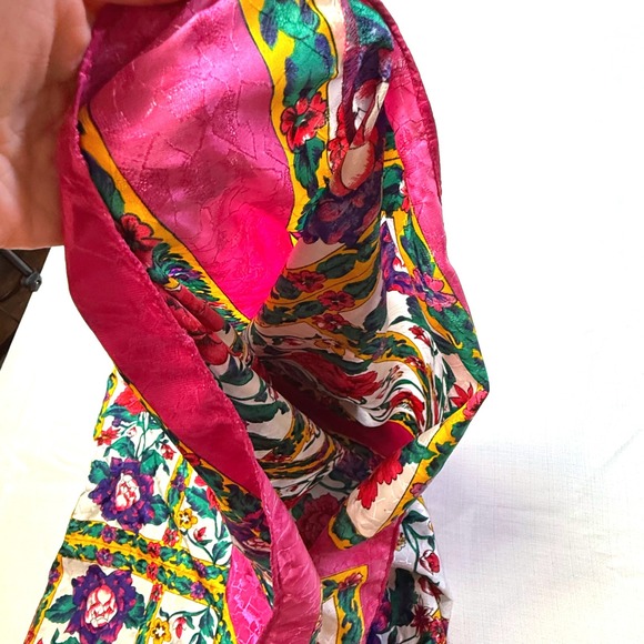 WINLAR Vintage Floral Print Polyester One Size Fits‎ All Caftan Kimono Tunic - Picture 7 of 7